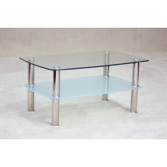Toby Clear Glass Coffee Table